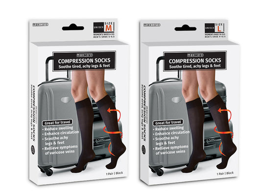 Maxcare Compression Socks Black – 040675