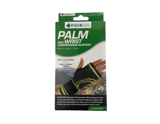 Maxcare Adjustable Elastic Palm and Wrist Support