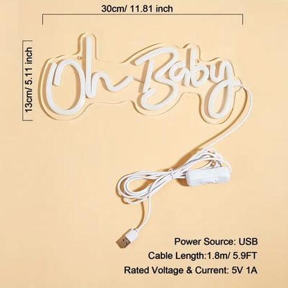 Oh Baby Neon Sign