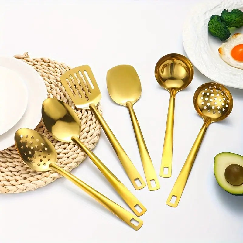 Set Of 6pcs Stainless Steel Kitchen Utensils