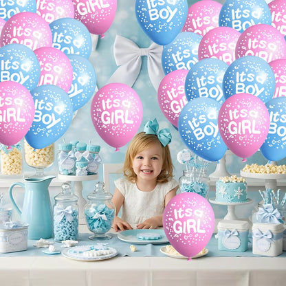 16pcs Blue and Peach Balloons