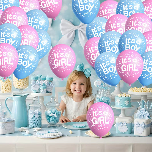 16pcs Blue and Peach Balloons