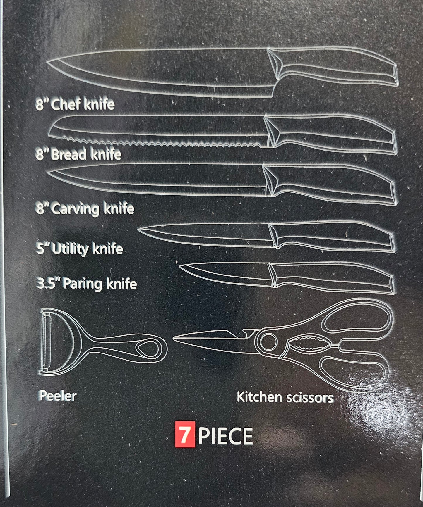 Kitchen Knife Set 7pcs