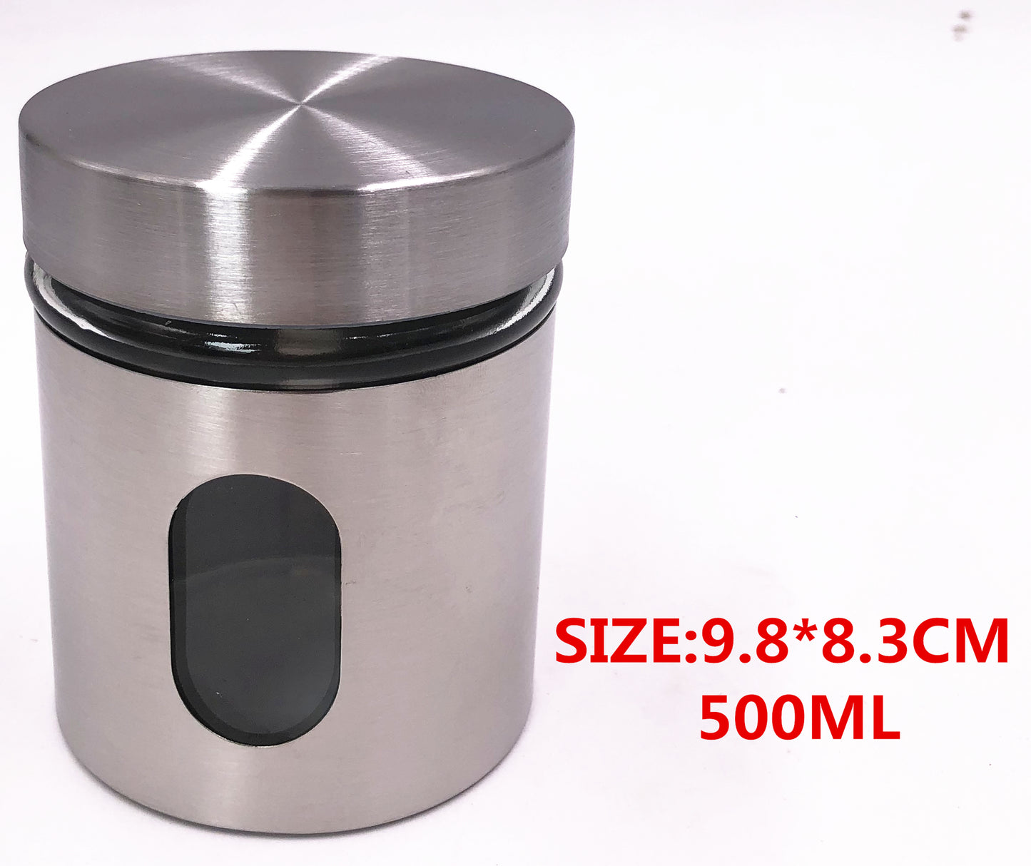 Kitchen Stainless Steel Seasoning Box Spice Jar-500ML