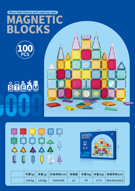 MAGNETIC BLOCKS 100PCS