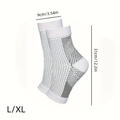 4 Pairs Compression Socks for Neuropathy with Arch Support