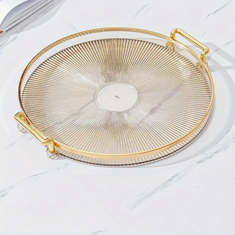 Versatile Plastic Tray For Fruits, Snacks & Jewelry - Perfect For Living Room Coffee Table