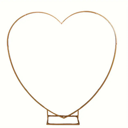 Romantic Heart-Shaped Arch with Iron Frame
