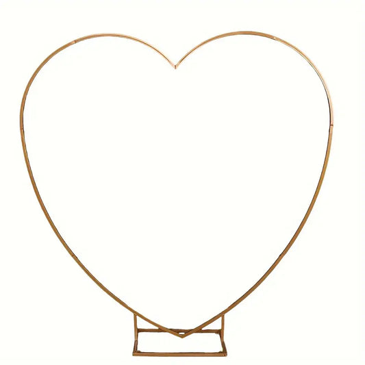 Romantic Heart-Shaped Arch with Iron Frame