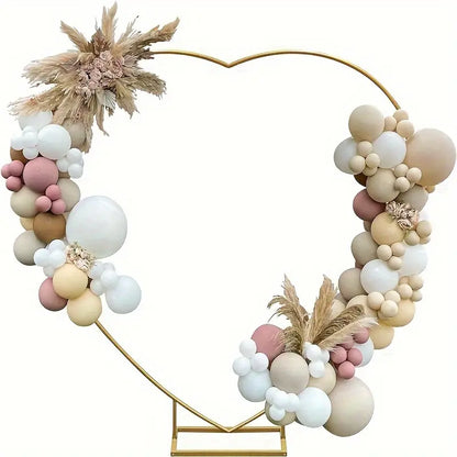Romantic Heart-Shaped Arch with Iron Frame