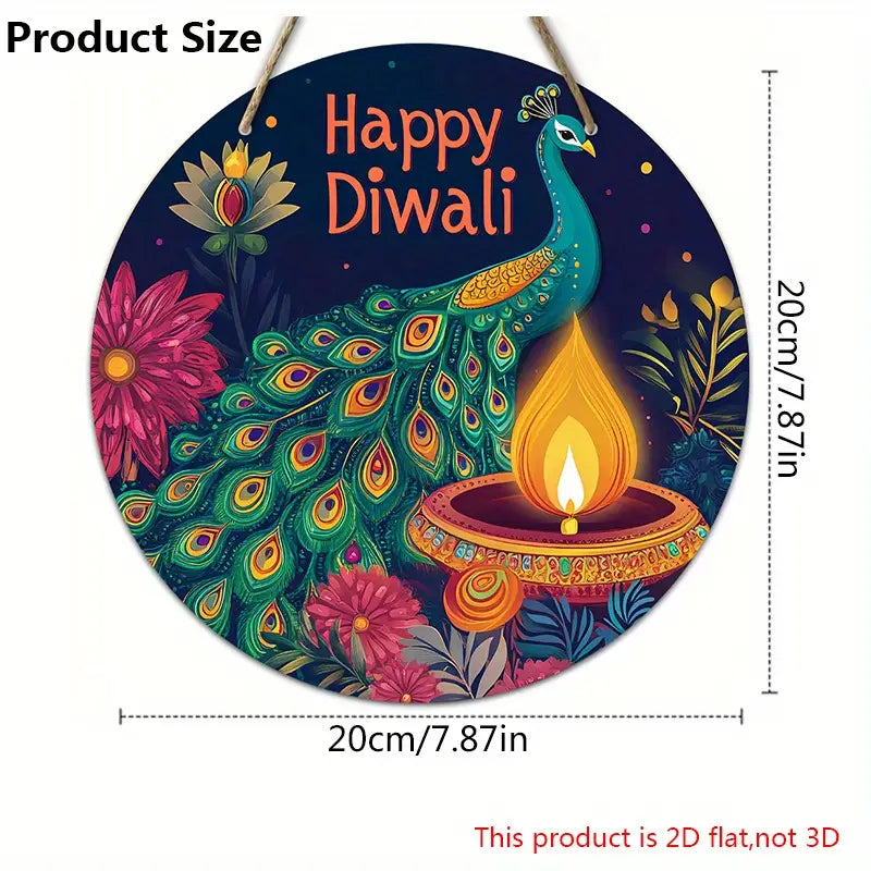 Happy Diwali Wooden Hanging