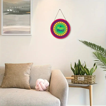 Happy Diwali Wooden Hanging