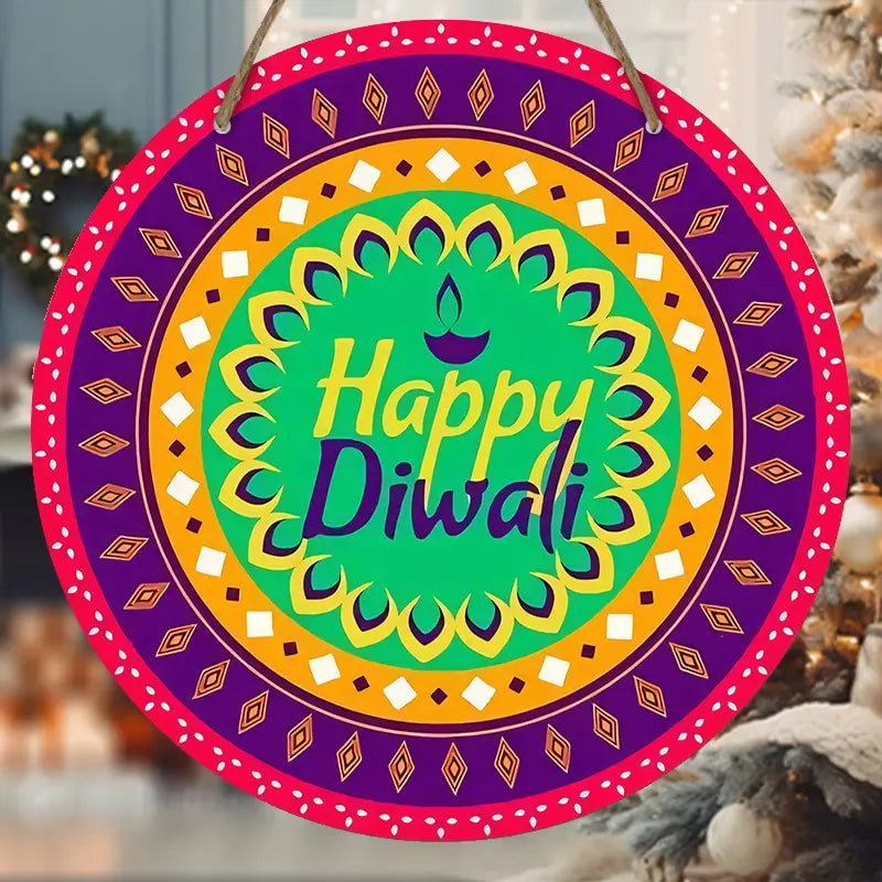 Happy Diwali Wooden Hanging