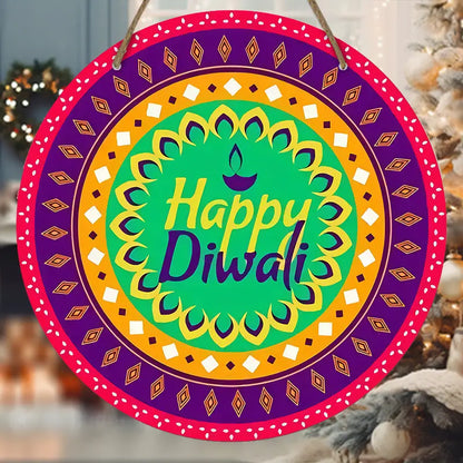 Happy Diwali Wooden Hanging