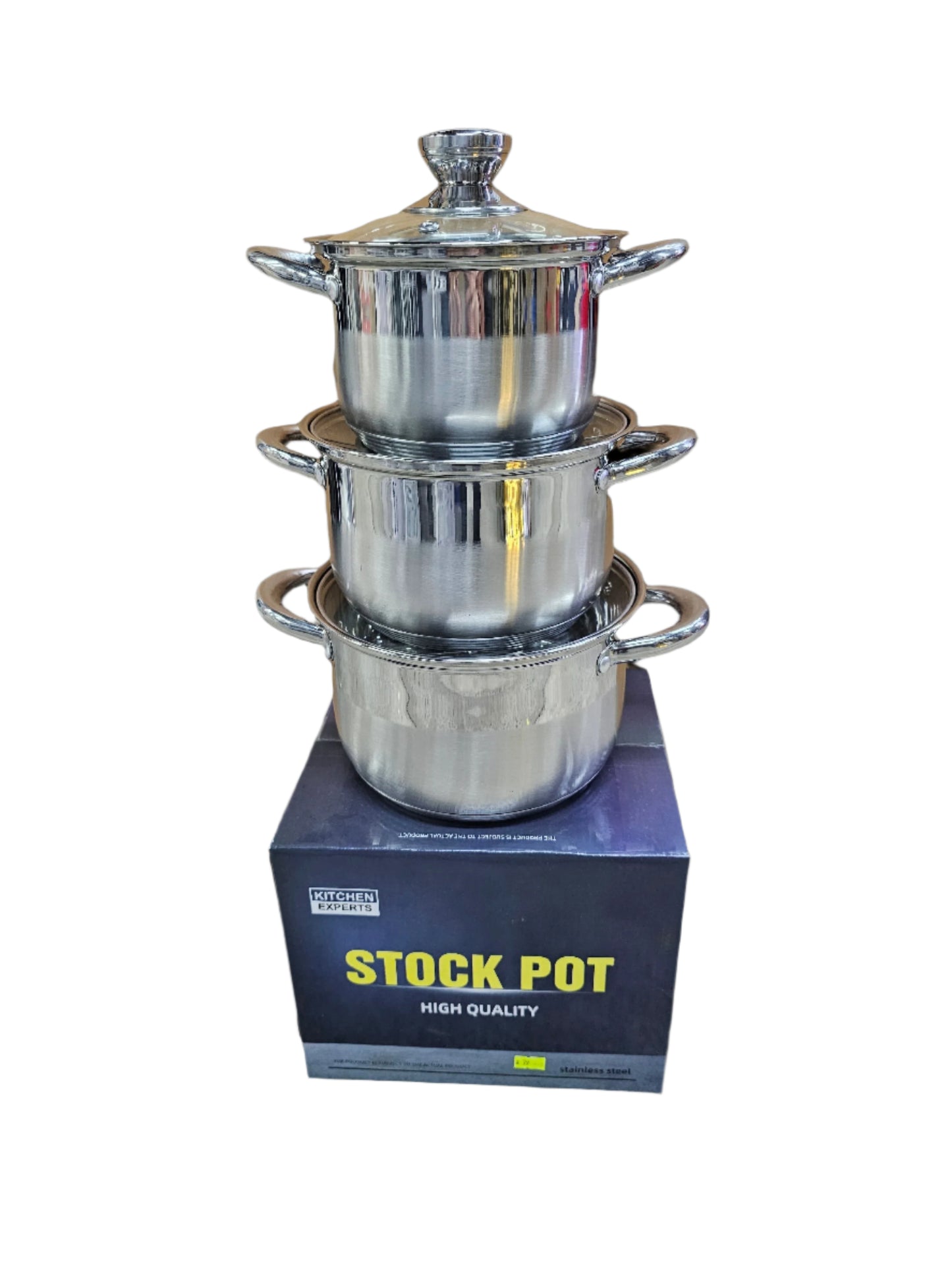 Stainless Steel Stock Pot with Glass Lid