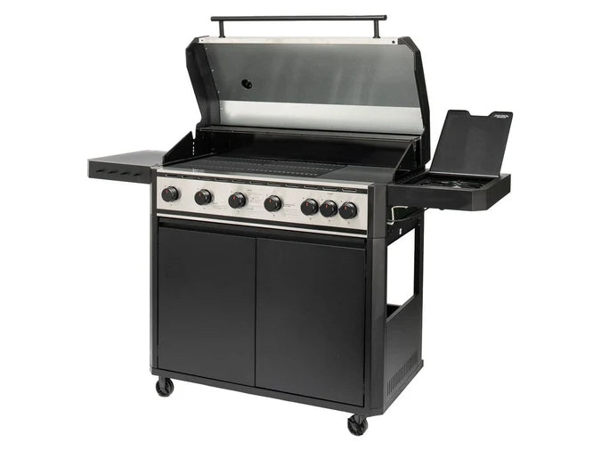 4 Burner Gas BBQ Grill - Hooded Barbeque - Hot Plate & GRILL