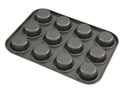 12 Cup Muffin Pan 35cm x 27cm Non-Stick Baking Tray