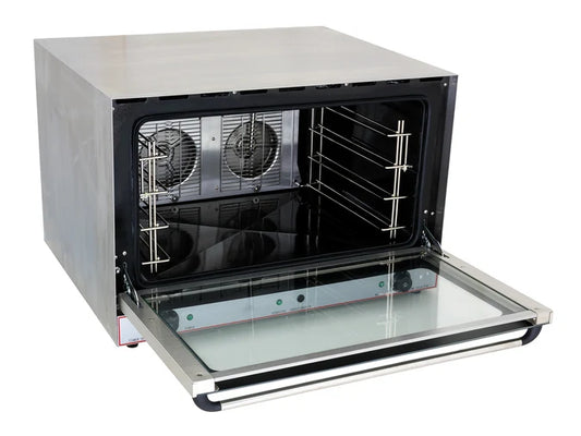 Stainless Steel Commercial Convection Oven 4 Shelf