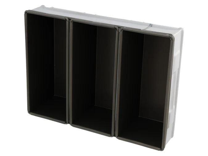 Commercial 3 Tray 700g Loaf Baking Pan - Heavy Duty with Non-Stick Tins