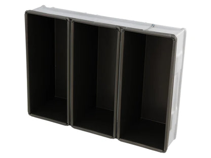 Commercial 3 Tray 700g Loaf Baking Pan - Heavy Duty with Non-Stick Tins