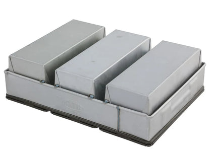 Commercial 3 Tray 700g Loaf Baking Pan with Lid - Heavy Duty Non-Stick