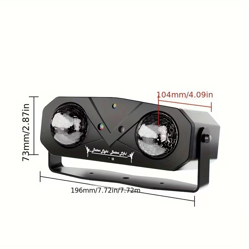 Double Magic Ball Laser Light with Remote Control