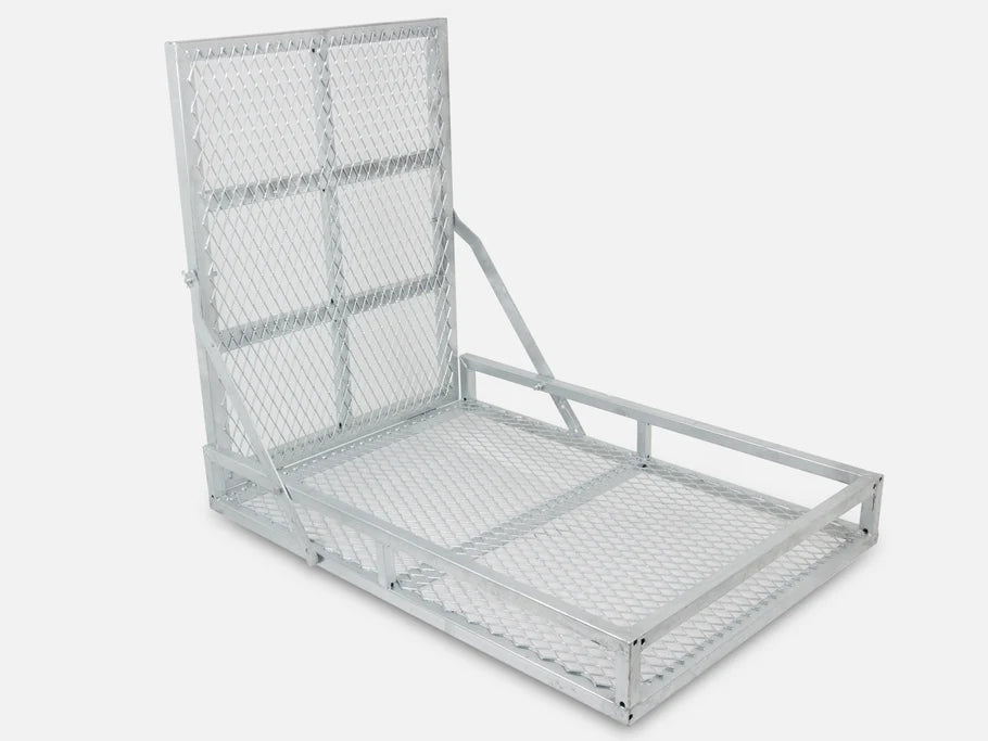 Galvanised Trailer Mower Box with Loading Ramp for Trailer Draw Bar