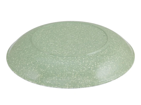 35cm Large Round Green Plate - Melamine Serving Dish Platter