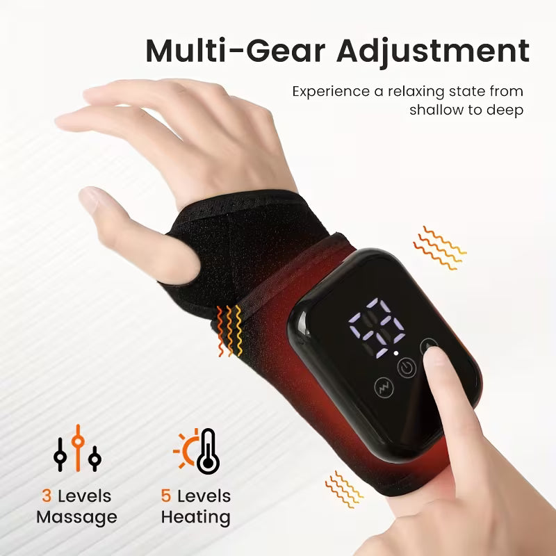 Hand Massager, Wrist Massage with Hot Compress