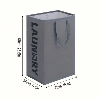1pc Extra Large Stylish Laundry Basket - Durable Fabric Hamper with High Aesthetic Design, Efficient Closet Organizer, Portable Home Laundry Bin for Easy Handling