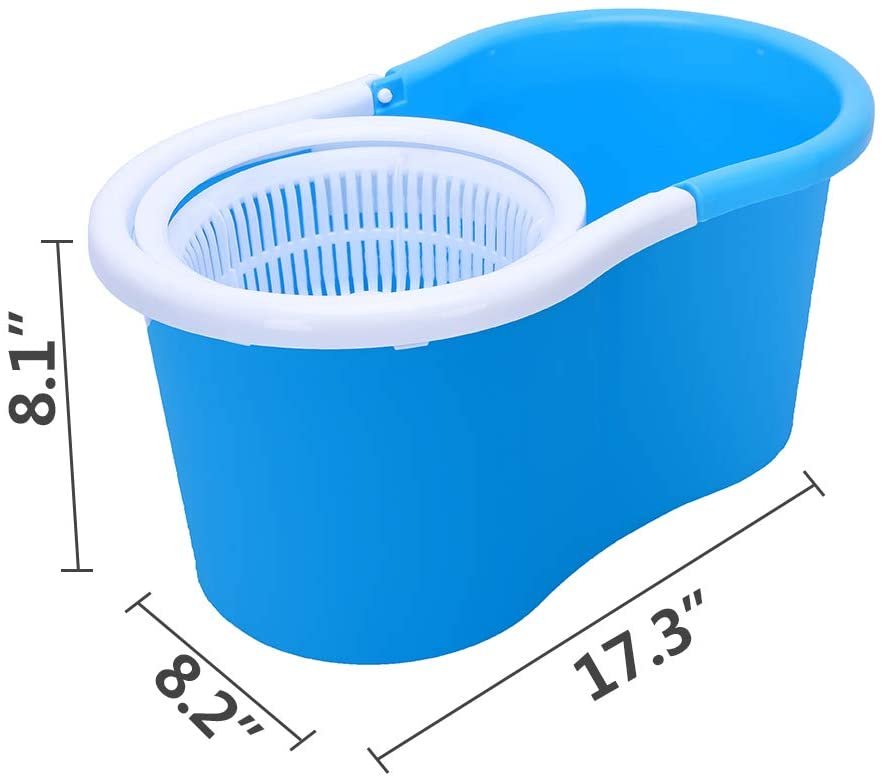 360° Spin Mop with 2 Microfiber Mop Heads
