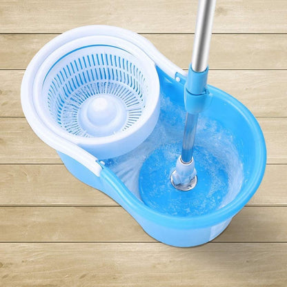 360° Spin Mop with 2 Microfiber Mop Heads