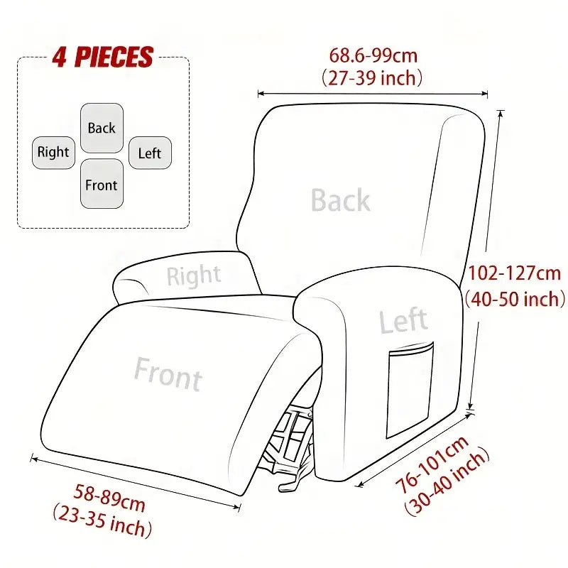 Stretch Spandex Sofa Cover Recliner