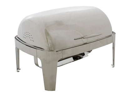 8L Chafing Dish 2x 1/2GN Food Warmer | Commercial 201 Stainless Steel Bain Marie