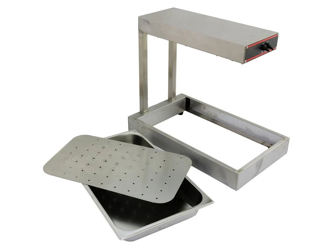 Fried Food Warming Station Hot Chips - Stainless Steel - 1/1GN Size Pan
