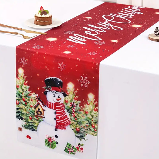Polyester Woven Christmas Table Runner