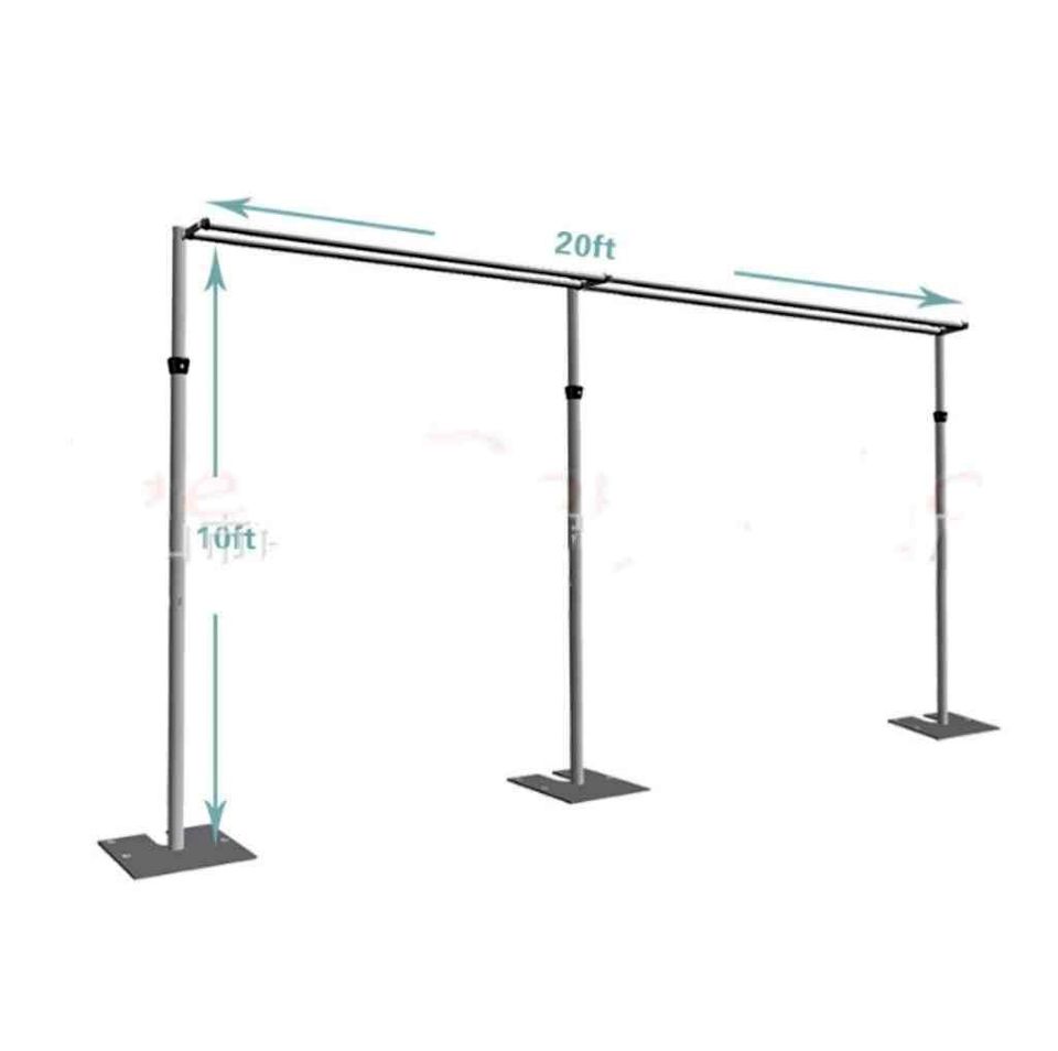 For sale Commercial  Heavy Duty Double Pole Aluminum Backdrop Stand 6x3m