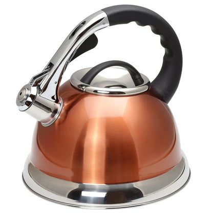 Whistling Tea Kettle Stainless Steel Copper Color