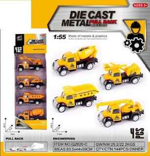 RETURN ALLOY CARS 4PCS