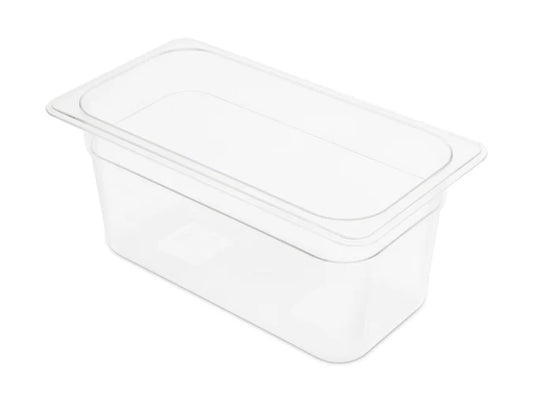 1/3GN 150mm Gastronorm Pan - Clear Polycarbonate - Food Grade