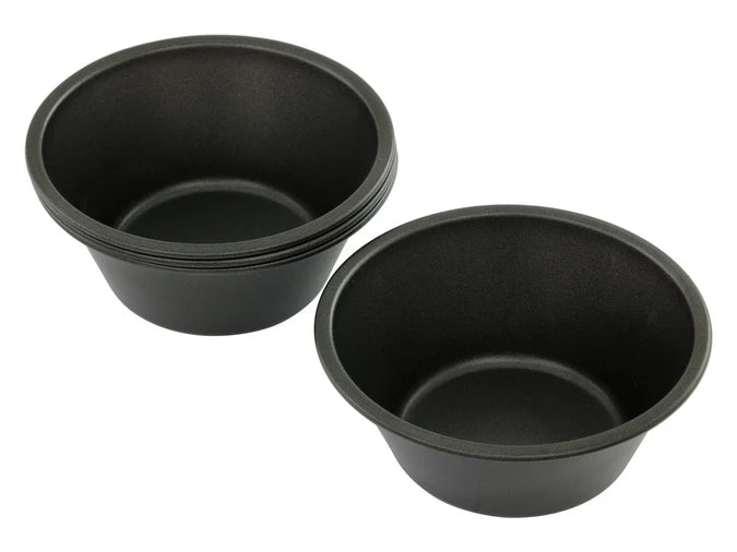 Pie Dish Round 12cm x 5cm Deep Non-Stick Pan Tart Tin - Set of 4
