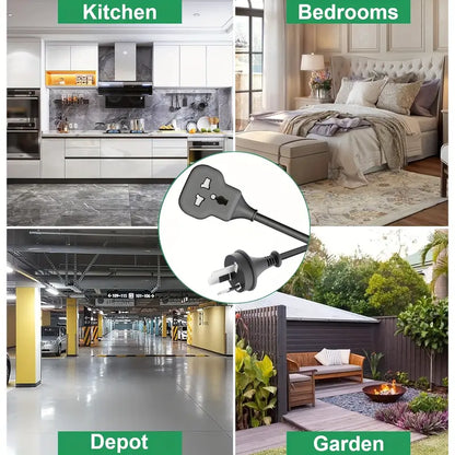 Single Extension Lead with 1 Gang Single AU Plug, 2500W Single Socket Lead