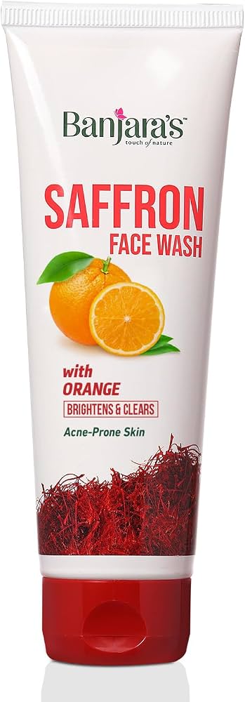 SAFFRON FACE WASH WITH ORANGE -ACNE PRONE SKIN   -100ML