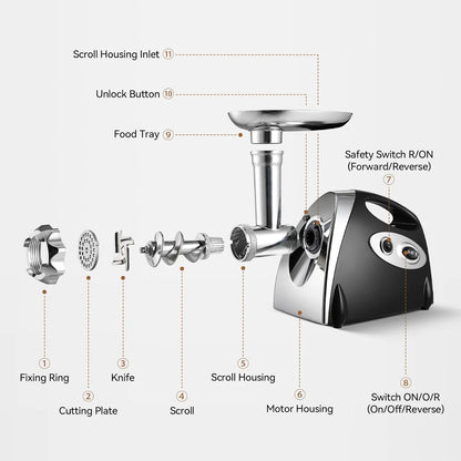 Meat Grinder Mincer Sausage Maker