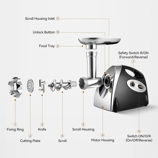 Meat Grinder Mincer Sausage Maker