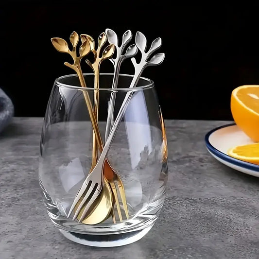 40pcs Stainless Steel / Gold Spoon and Fork