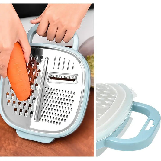 Grater With Container & Lid & Peeler Set