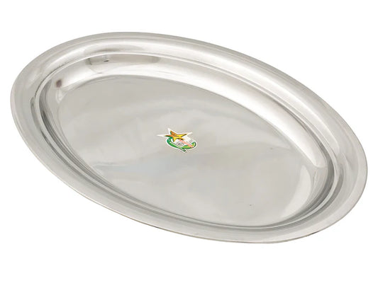 55cm Oval Platter Tray | Commercial Kitchen 18/10 Stainless Steel Platters Trays