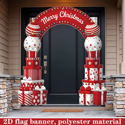 1pc Christmas Party Decoration Banner - 179.83cm x 199.9cm