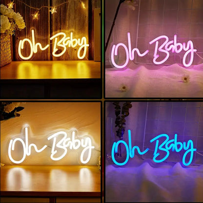 Oh Baby Neon Sign
